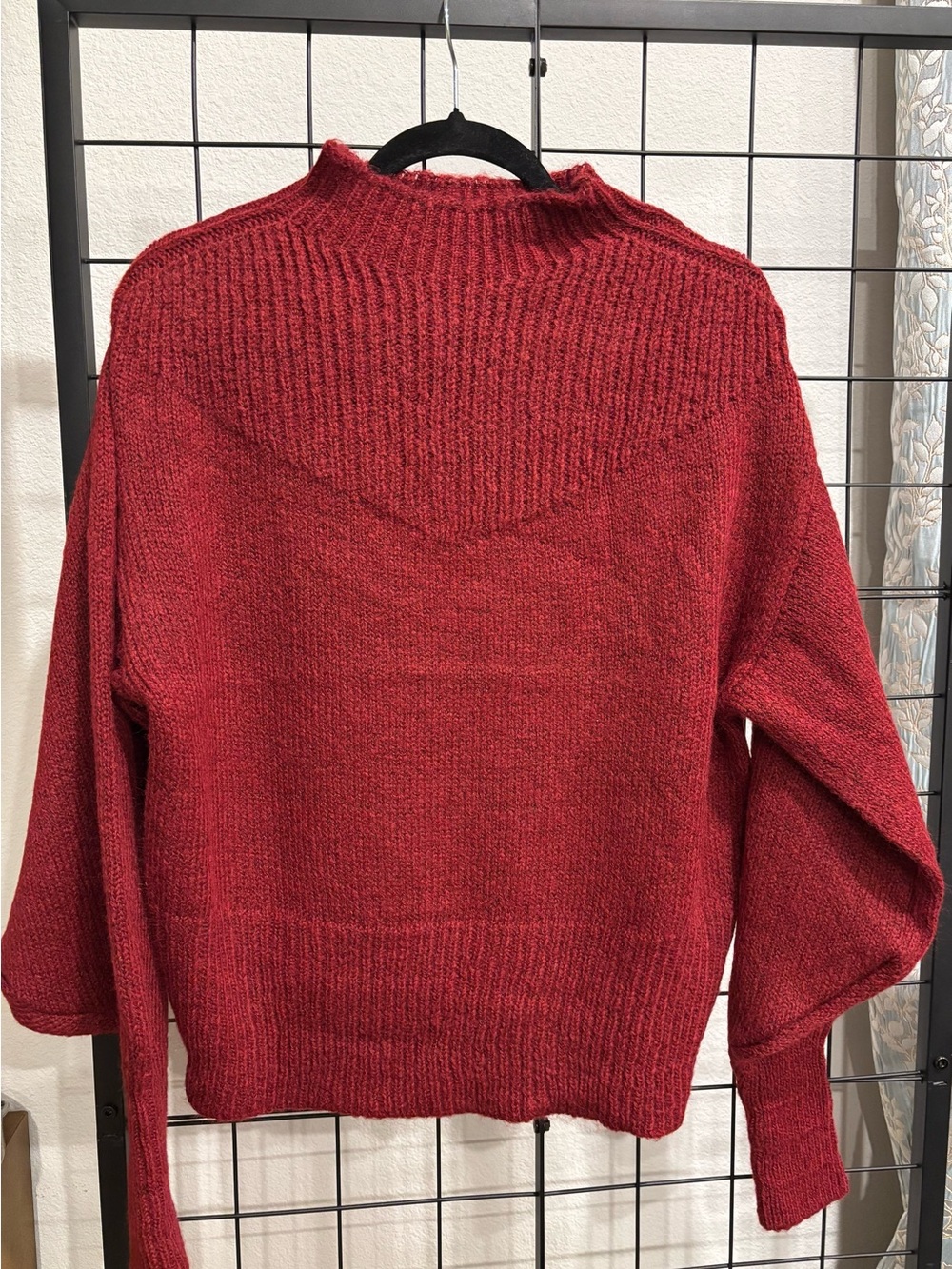 Zenana New Fall Sweater (S) Boutique Burgundy - Picture 4 of 4